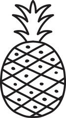 Obraz premium Hand Drawn pineapple illustration