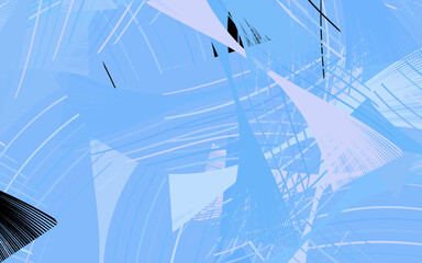 Light Pink, Blue vector layout with curved lines.