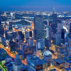 Fototapeta premium skyscrapers city