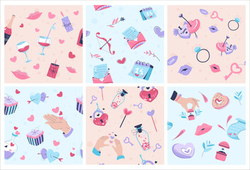 Pattern decoration with romantic celebration