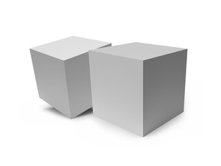 Carton Box Packaging 3D Illustration Mockup Scene