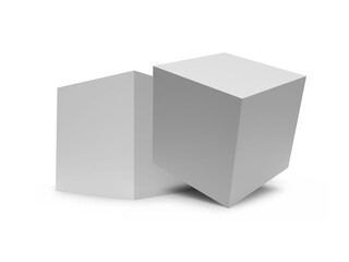 Carton Box Packaging 3D Illustration Mockup Scene