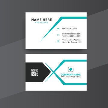 Modern Business Card Design, Card Template Design, Photos and Vector Standard Template
