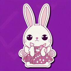 sticker, Rabbit bunny, design