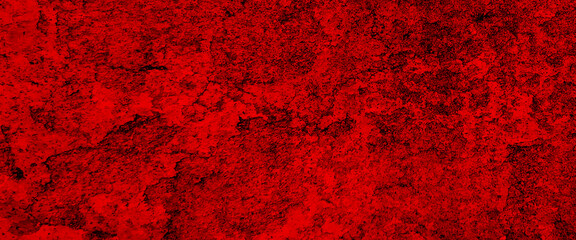 Black and red grunge texture, scary red black scary background, red grungy background or texture, beautiful and attractive abstract dark red plastered concrete wall background.