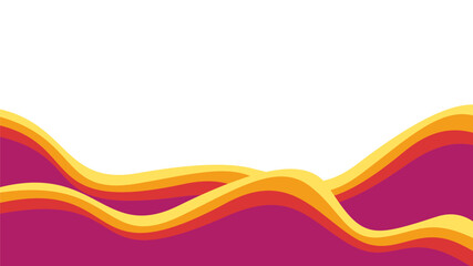 abstract wave on white background with copy space for banner template