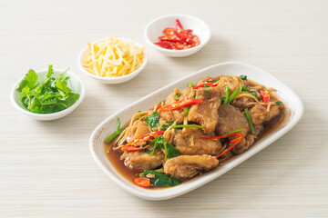 Stir Fried Fish with Chinese Celery