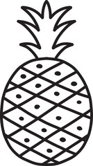Obraz premium Hand Drawn pineapple illustration