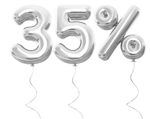 35 percent silver balloon offer in 3d