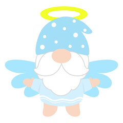 Gnomes Angel watercolor Clipart