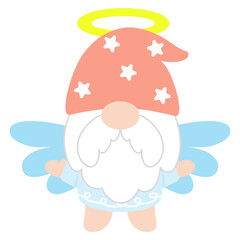 Gnomes Angel watercolor Clipart