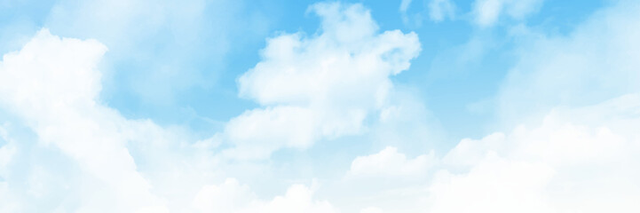 Sky clouds, sky with clouds and sun. Beautiful summer clouds on blue sky