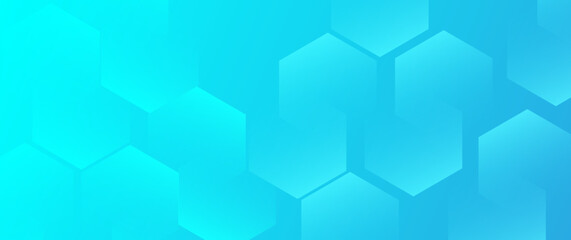 Obraz na płótnie Canvas Abstract blue geometric hexagon with futuristic technology digital hi-tech concept background. Vector illustration