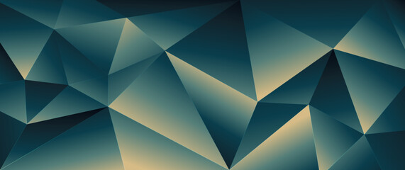 Fototapeta na wymiar Abstract blue color polygon, triangles background. Crystal texture. Vector illustration