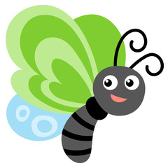 Butterfly cartoon Flat Clipart