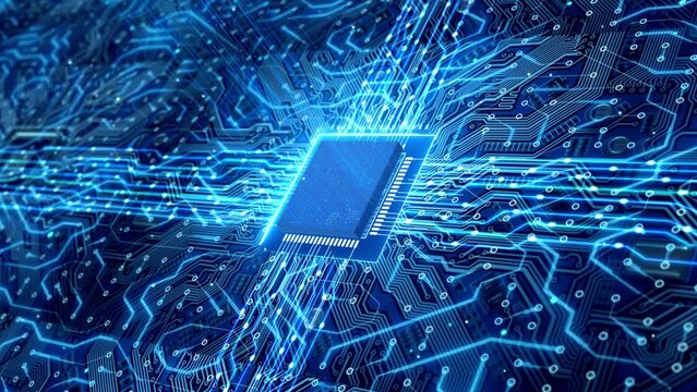 computer integrated circuit and cpu chip background