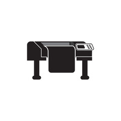 printer machine icon logo vector design template