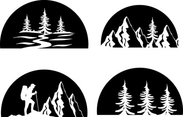 Obraz premium Mountain camping