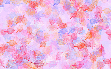 Fototapeta premium Light Blue, Yellow vector elegant wallpaper with leaves.
