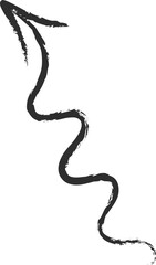 Sketchy grunge arrows vector illustration. White twisted and curled hand drawn chalk style arrow, spiral and curved doodle pointer isolated for hand drawn infographic design