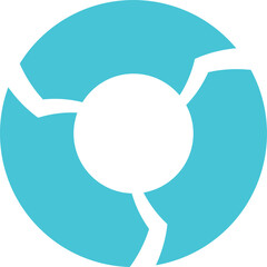 Scrum info graphic diagram element vector set illustration. Agile diagram, recycle symbol and circle chart element collection. Group of blue and orange symbols for scrum methodology info graphic