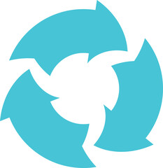 Scrum info graphic diagram element vector set illustration. Agile diagram, recycle symbol and circle chart element collection. Group of blue and orange symbols for scrum methodology info graphic