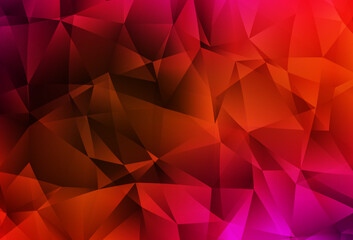 Obraz premium Light Pink, Red vector polygon abstract backdrop.