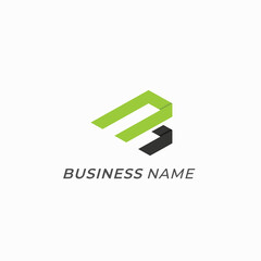 design logo creative letter B and letter M