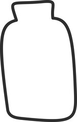 Plastic containers and single use dishes icon vector illustration. Plastic waste problem symbol. Used plastic package, dishes and containers outline icon for earth day pollution concept