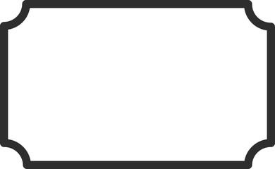 Retro frame or Price tag for promotion sale offer or decoration, vintage label or emblem for discount message. Empty emblem or simple tag icon template.