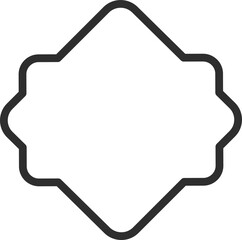 Retro frame or Price tag for promotion sale offer or decoration, vintage label or emblem for discount message. Empty emblem or simple tag icon template.