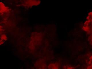 red smoke on black background, abstract background use for graphic design.