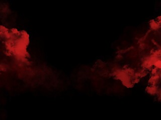 fire and smoke in dark, 3D illustration generated from a tablet, used as a background in abstract style.