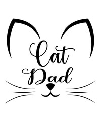 Obraz premium Cat t shirt, mug design