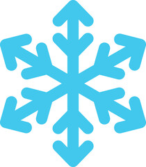 Icy snowflakes winter decoration collection vector illustration. Set of chalk sketch white snowflake icons on blackboard for new year celebration design or winter season festive ornament decoration