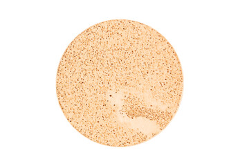 cushion cosmetic, texture sponge powder cream isolated on white background