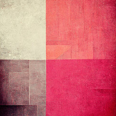 Fototapeta premium Abstract contemporary modern watercolor art. Minimalist pink and grey shades illustration.