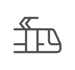 Public transport icon outline and linear symbol.	
