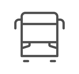 Public transport icon outline and linear symbol.	
