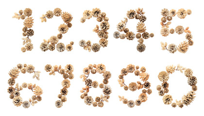 アナログ数字　PNG背景透過