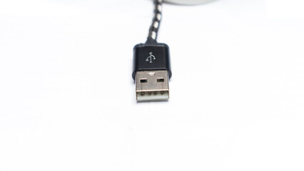 black head usb cable and end phone charging cable