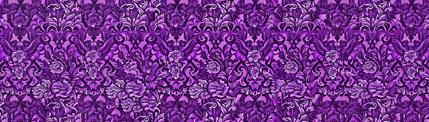 Colorful wallpaper brocade pattern
