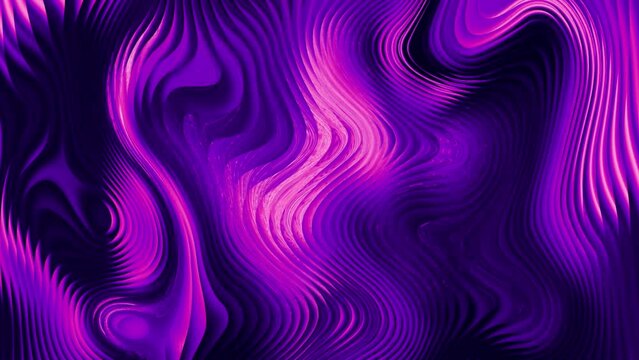 abstract violet color seamless 4k video display background for credit title screen, with dynamic looping fluid wave.