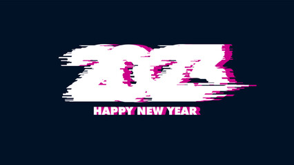 2023 LOGO glitch design element