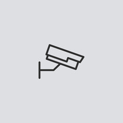 Security camera vector icon sign symbol