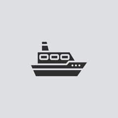 Ship vector icon sign symbol