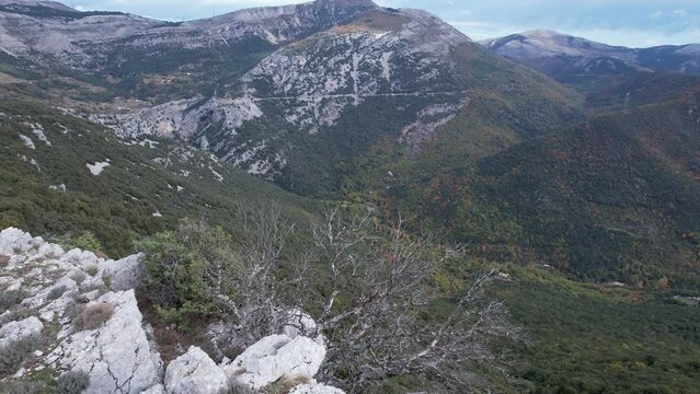 View of Baou Mourine from a drone