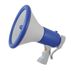 modern business 3D megaphone