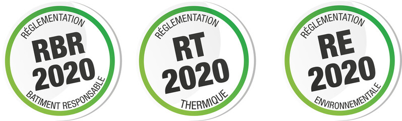 Picto RT2020, RE2020 et RBR 2020