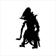 Indonesian art shadow puppet icon